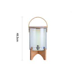 Distributeur de boisson en bois wenge de la marque Premium Goods, élégant et robuste, avec un robinet pour verser des boissons.