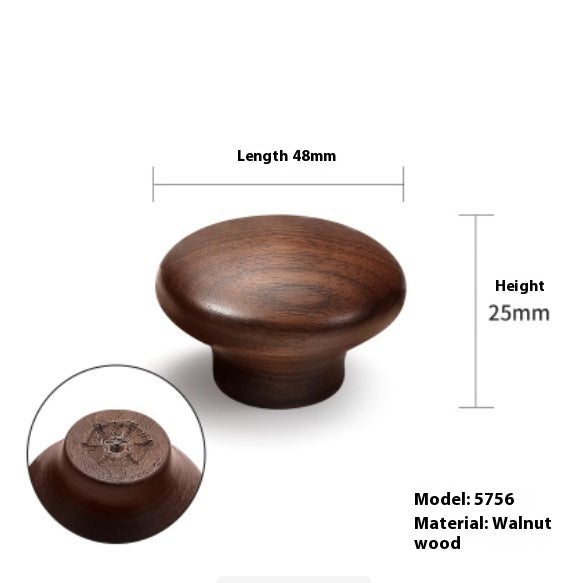 Poignées et boutons VidaXL Sapelli en bois naturel, avec finition lisse et élégante, pour meubles et décoration intérieure.
