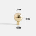Gold Cabinet Door Handle Wardrobe Shoe Cabinet Drawer SphericalProduct - HAUSSLYON