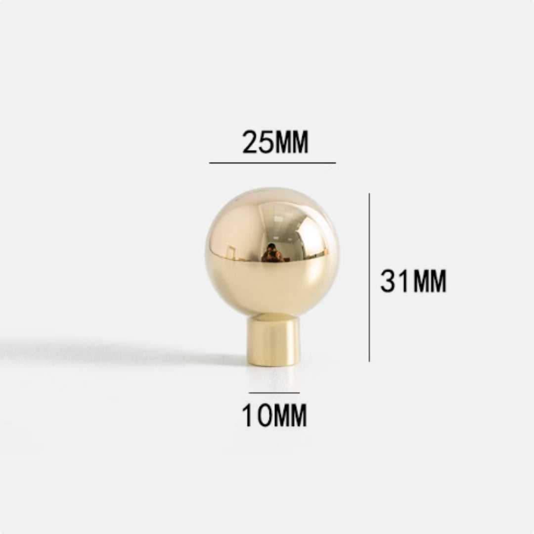 Gold Cabinet Door Handle Wardrobe Shoe Cabinet Drawer SphericalProduct - HAUSSLYON