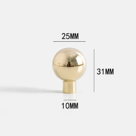 Gold Cabinet Door Handle Wardrobe Shoe Cabinet Drawer SphericalProduct - HAUSSLYON