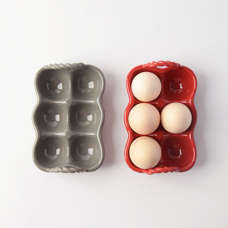CERAMIC EGG PLATE - ARLES