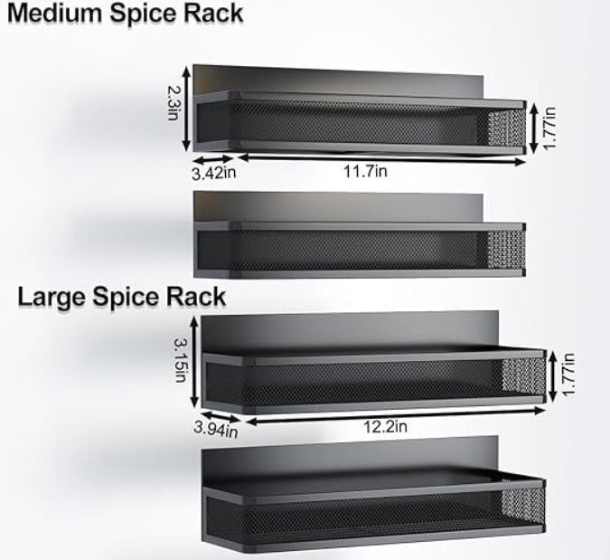 Mesh Refrigerator Shelf Kitchen Punch-free Soy Sauce Seasoning Rack - HAUSSLYON