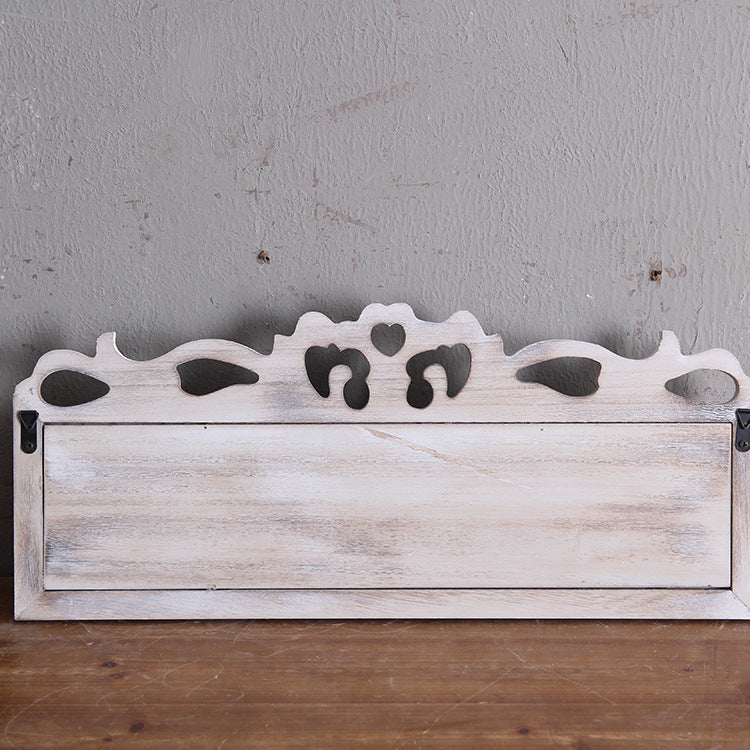 American And European Style Country Creative Retro Nostalgic Carved Wooden Wall Wall Hanging Decorative Hook - HAUSSLYON