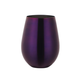 Verre en acier inoxydable de la marque HAUSSLYON, design épuré, sans poignée, posé sur une surface claire.
