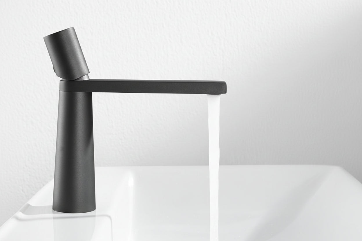 German Craft Basin Faucet Gun Grey Faucet Bathroom - HAUSSLYON