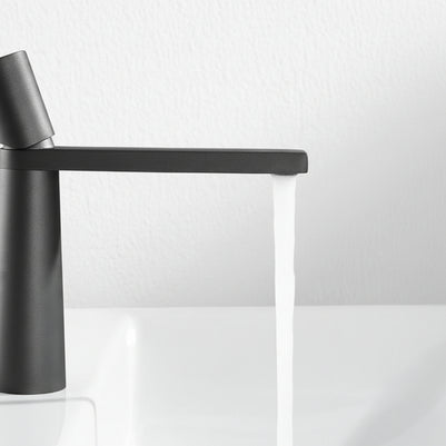 German Craft Basin Faucet Gun Grey Faucet Bathroom - HAUSSLYON