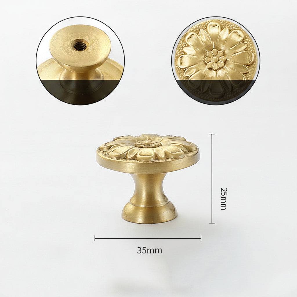 Boutons VidaXL Fleury II de couleur neutre, détail de la texture et du design pour meubles ou vêtements.