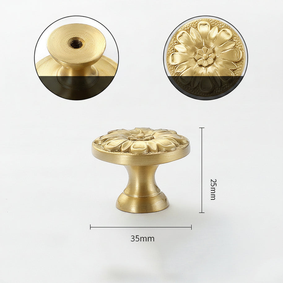 Boutons VidaXL Fleury II de couleur neutre, détail de la texture et du design pour meubles ou vêtements.