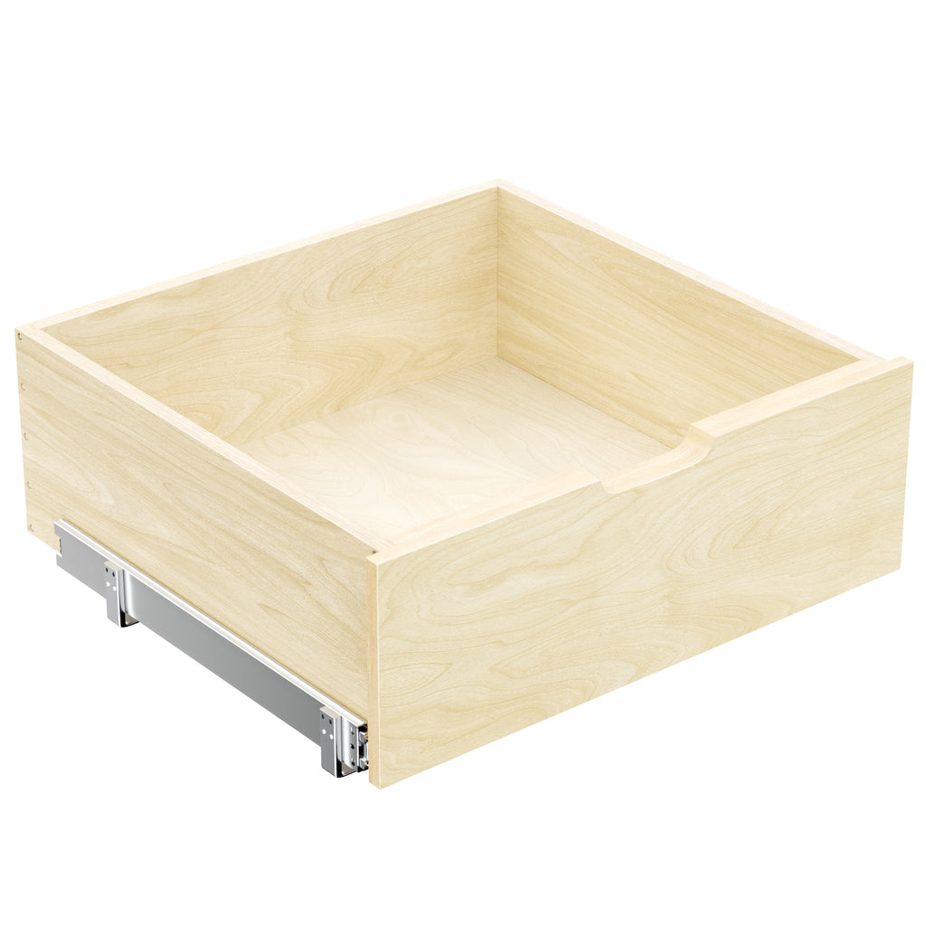 Hard Close Pull Out Cabinet Organizer 8  High Drawer 22  W X 21  D Wood Slide Out Shelves Cabinet Storage Organizer With Full Extension Rail Slides Pull Out Drawer For Kitchens Cabinet Pantry - HAUSSLYON