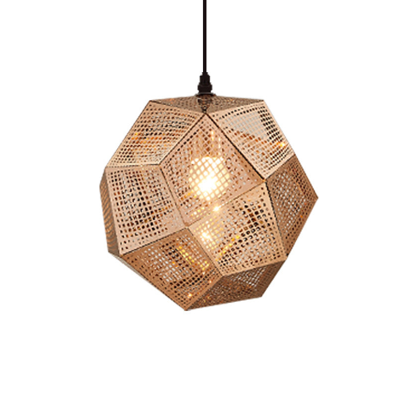 Pendant Modern Simple Grid Light Shadow Polyhedral Ball - HAUSSLYON