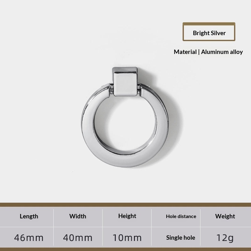 European-style Minimalist Vintage Single-hole Pull Ring Handle - HAUSSLYON