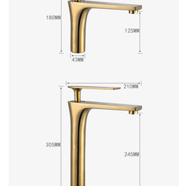 Robinet de salle de bain Cheverny de la marque Hausslyon, montrant le design moderne et la finition en chrome.