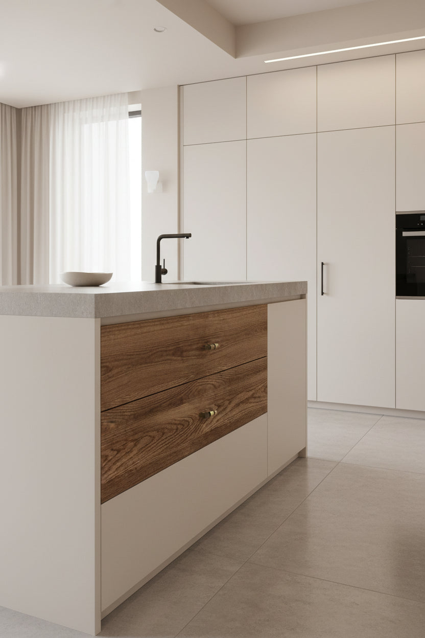 Bouton d'armoire RILLIEUX de la marque RENFAN, détail en métal noir avec finition élégante pour meuble de rangement