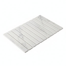 Tapis de comptoir absorbant en diatomite HAUSSLYON, surface épurée, parfait pour essuyer et sécher rapidement.