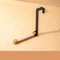 Solid Wood Door Rear Hook Non-marking Storage Rack Wall Hanging Door Back No Punch Hanger - HAUSSLYON