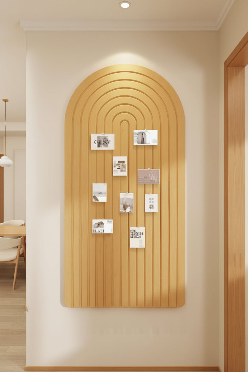 Arched Striped Felt Wall Sticker Felt Board Photo Wall - HAUSSLYON