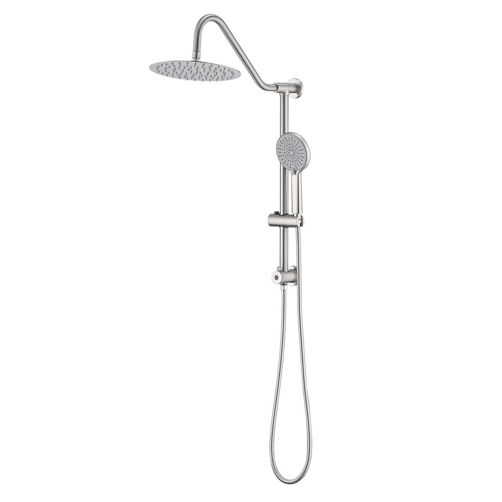 Shower Head With Handheld Shower System With 10  Rain Shower Head - HAUSSLYON