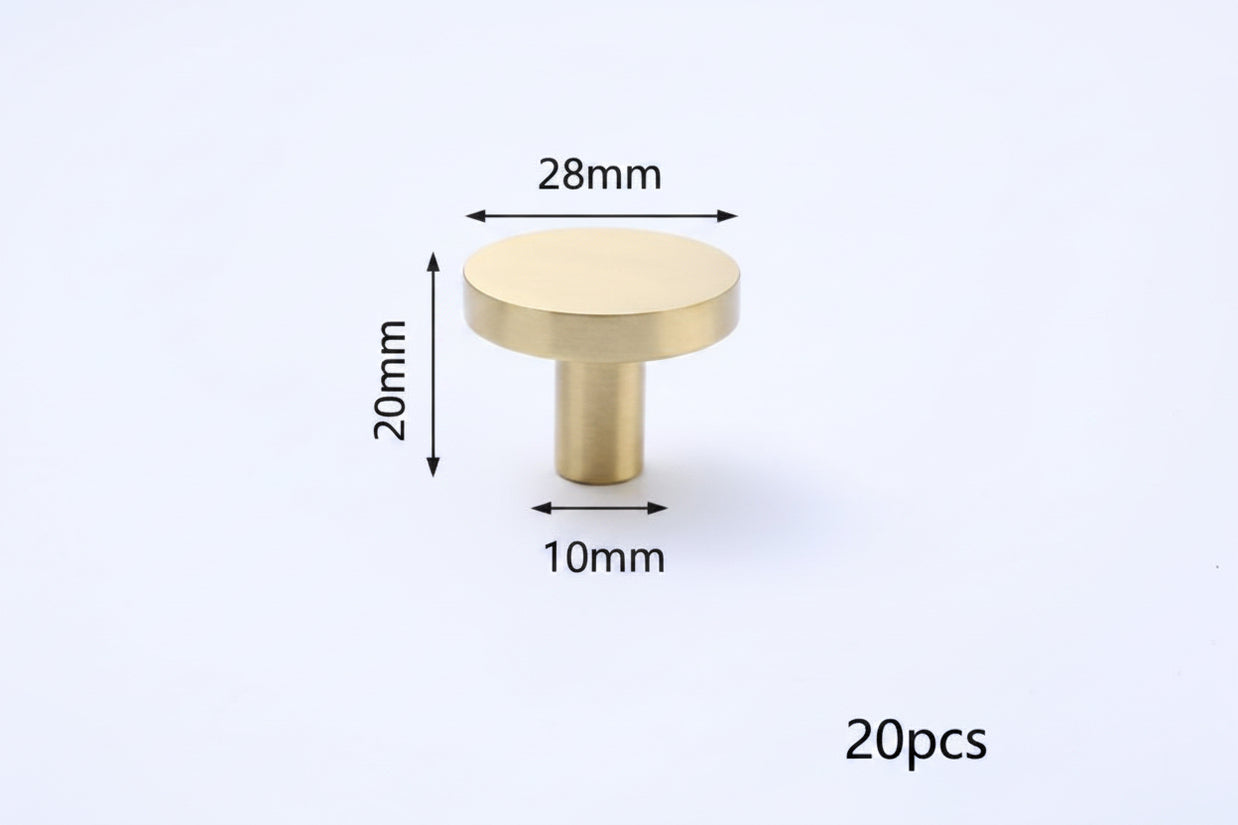 Boutons Avignon VidaXL de couleur neutre, en plastique, disposés en rangée sur un fond blanc.
