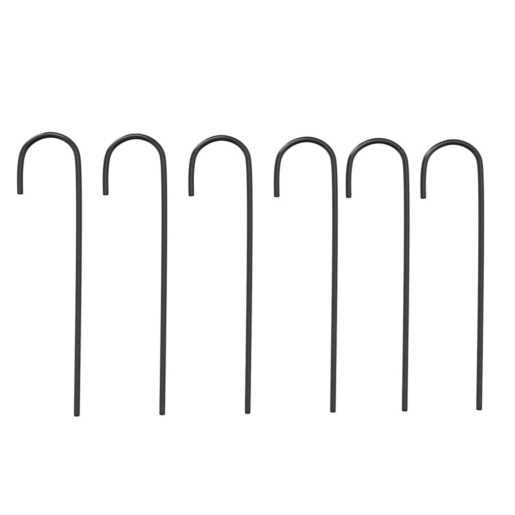 Garden Arch Black Ø180x255 cm Steel - HAUSSLYON