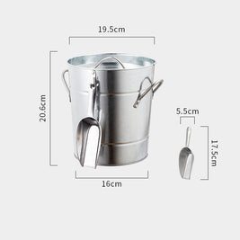 Beer Champagne Red Wine Small Ice Cube Bucket  With Lid - HAUSSLYON