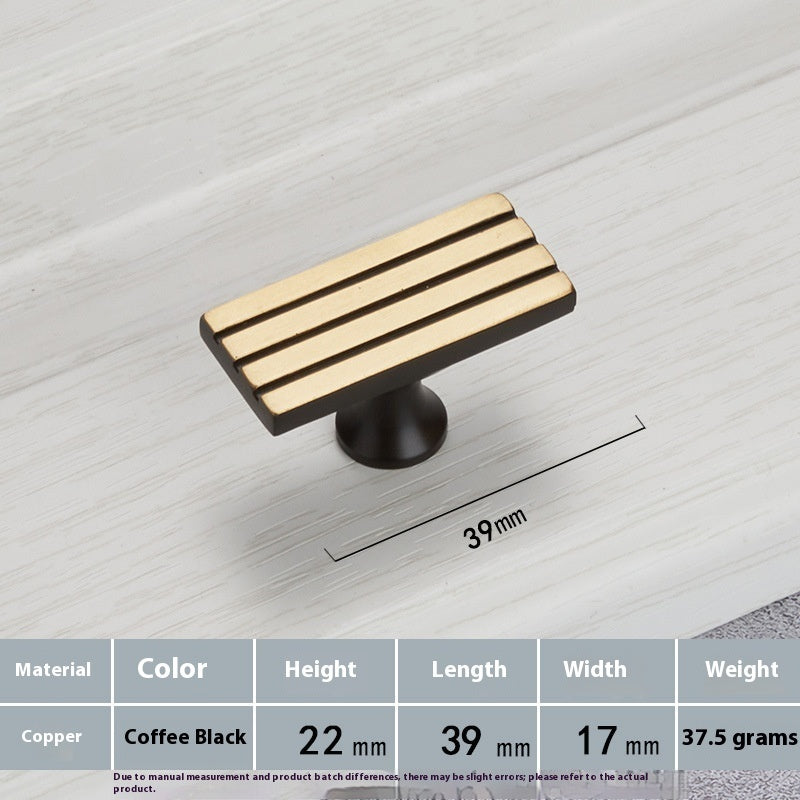 Furniture Wardrobe Drawer Cabinet Brass Handle - HAUSSLYON