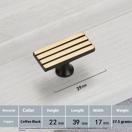 Furniture Wardrobe Drawer Cabinet Brass Handle - HAUSSLYON