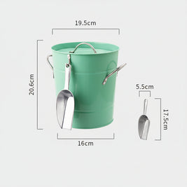 Beer Champagne Red Wine Small Ice Cube Bucket  With Lid - HAUSSLYON