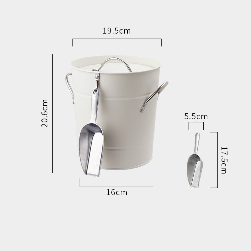 Beer Champagne Red Wine Small Ice Cube Bucket  With Lid - HAUSSLYON