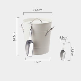 Beer Champagne Red Wine Small Ice Cube Bucket  With Lid - HAUSSLYON