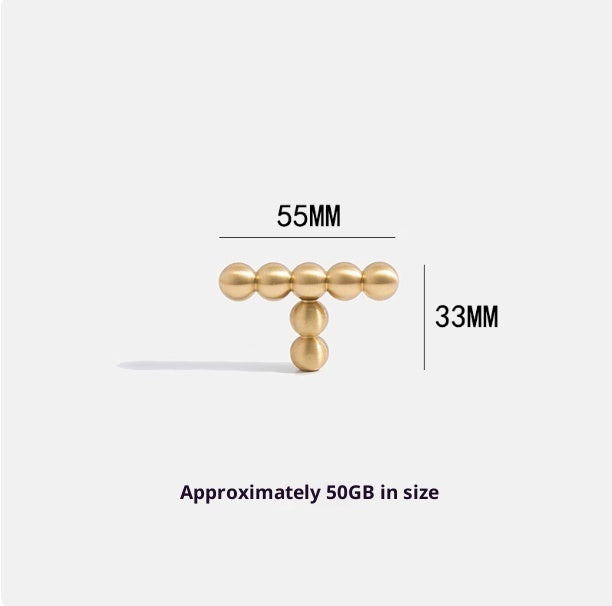 Retro Bronze Pearl Brass Handle Creative Light Luxury - HAUSSLYON