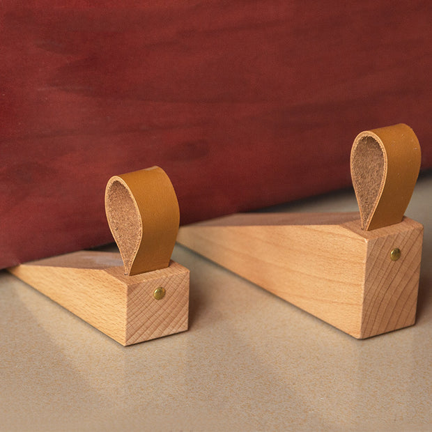 Nordic Solid Wood Door Stop Heightening Creative Bedroom Mobile - HAUSSLYON