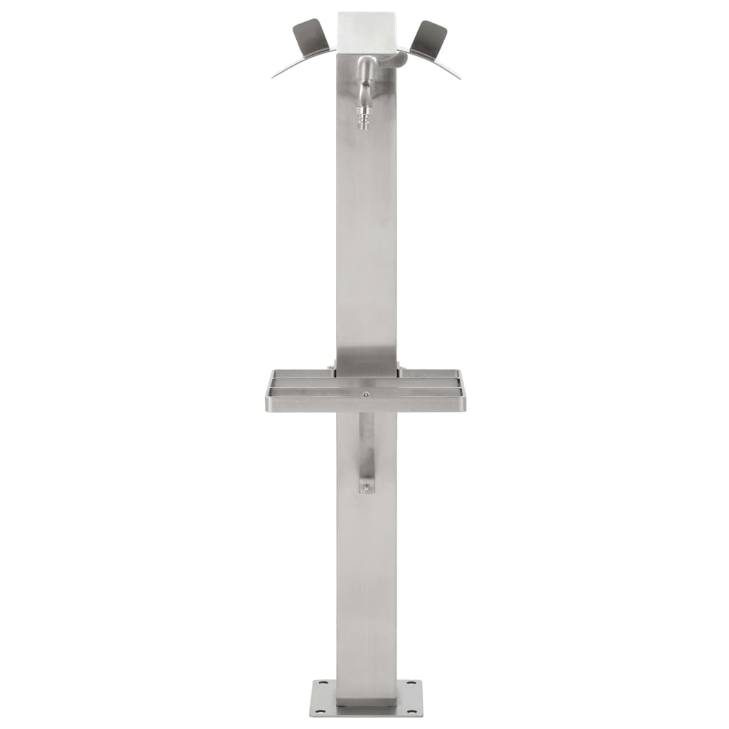 Garden Water Column Stainless Steel Square 95 cm - HAUSSLYON