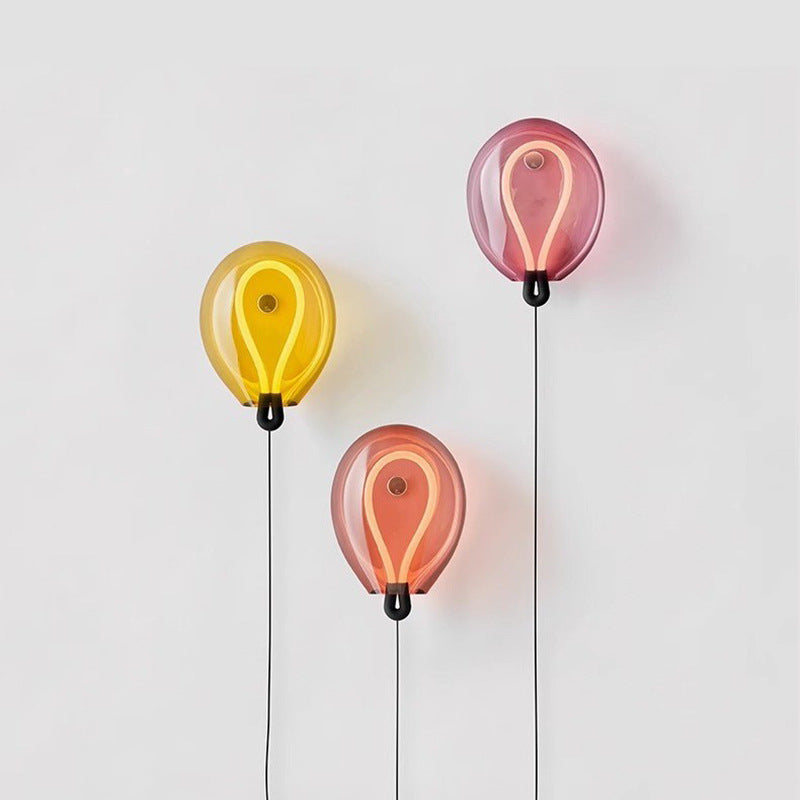 Balloon Shape Background Wall Bulla Wall Lamp Post-modern Designer Bedroom Aisle Stairs Ambience Light - HAUSSLYON