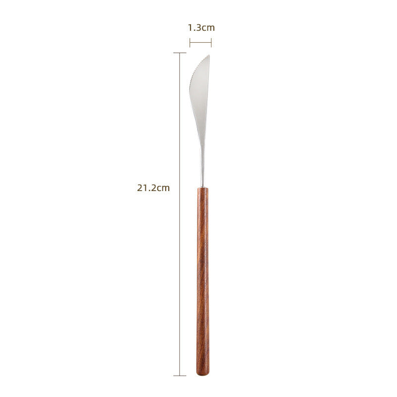 Couverts en bois de rose VidaXL, ensemble de couteaux, fourchettes et cuillères en bois élégant et naturel.