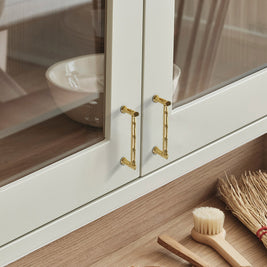 Poignées et boutons Kyoto VidaXL en métal avec finition élégante, adaptés pour mobilier intérieur.