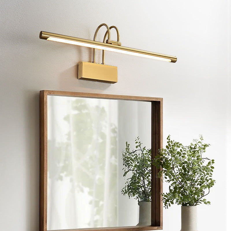 Light Luxury Copper Mirror Front Light Fill Light Living Room - HAUSSLYON