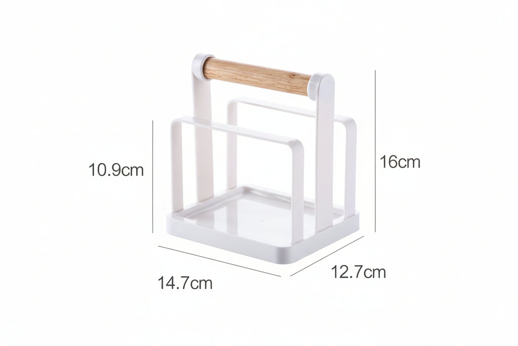 Kitchen Sitting Storage Rack With Cutting Board - HAUSSLYON