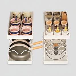 Étagère de rangement pour ustensiles de cuisine réglable VidaXL, avec plusieurs niveaux en métal pour organiser la cuisine.