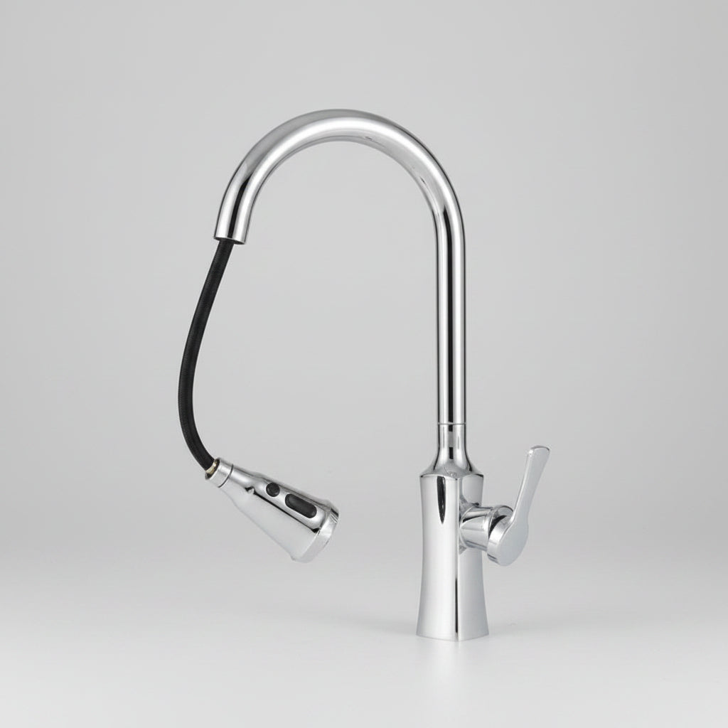 Robinet de cuisine RENFAN Tatu City en acier inoxydable avec levier pour un usage pratique et moderne.