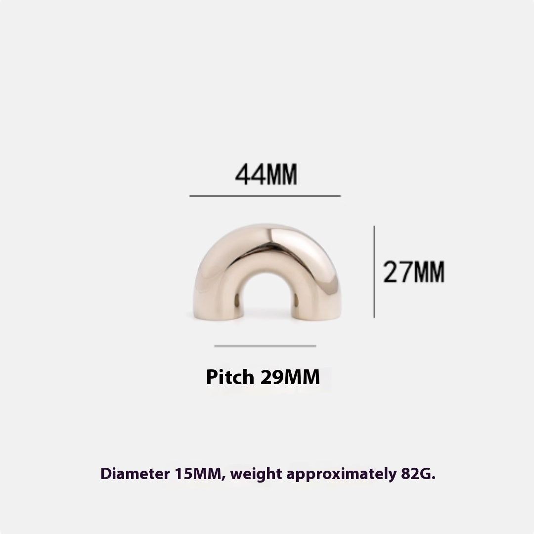 Minimalist Cabinet Handle Titanium Silver Wardrobe Cabinet - HAUSSLYON