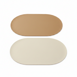 Set de table VidaXL en plastique transparent avec motifs floraux, idéal pour protéger la table lors des repas.