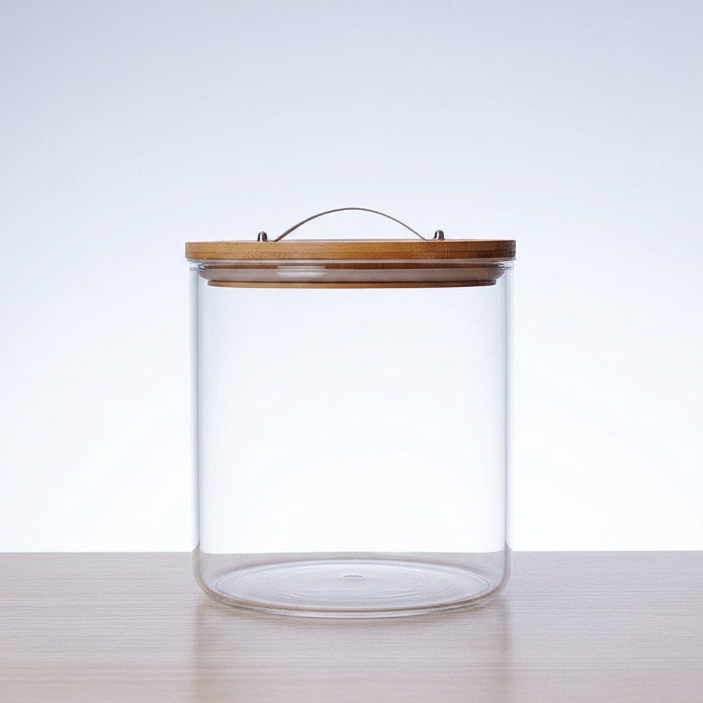 High Borosilicate Glass Measuring Rice Bucket Large Moisture-proof Insect-proof - HAUSSLYON