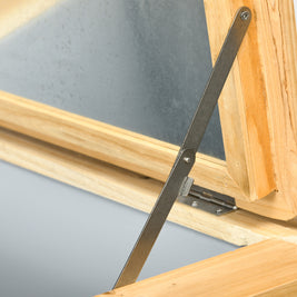 Glacière extérieure en Wenge AOSOM, design robuste avec isolation thermique pour garder les aliments frais en extérieur.