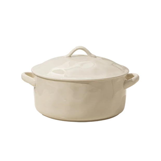 Bol de service en porcelaine Northfolk de la marque Renfan, blanc avec finition élégante, vue de face.