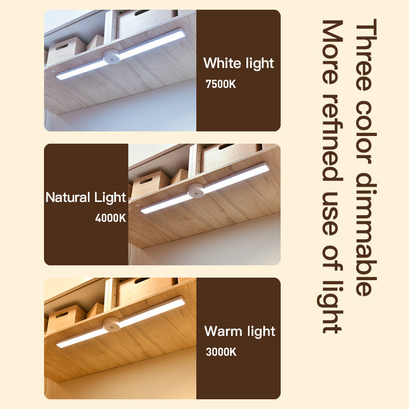 Intelligent Cabinet Light With Foldable Automatic Human Body Sensing Light, Clothing Cabinet Light, Wine Cabinet Light, Strip Light, Magnetic Wall Light - HAUSSLYON