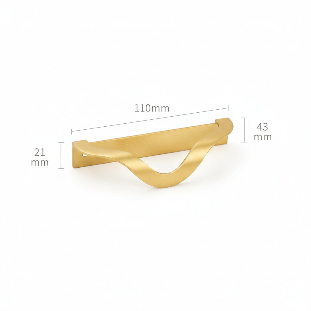 Brass Wardrobe Cabinet Invisible Punch-free Handle - HAUSSLYON