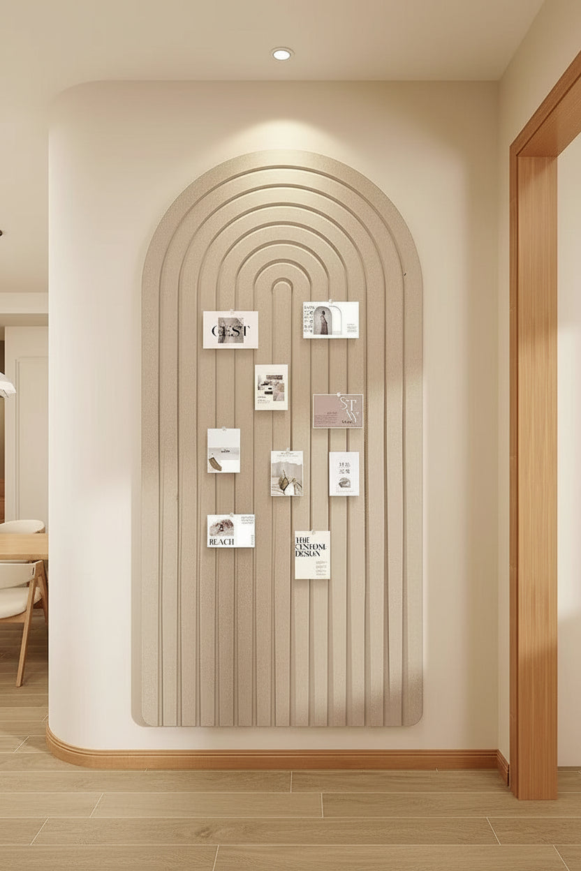 Arched Striped Felt Wall Sticker Felt Board Photo Wall - HAUSSLYON