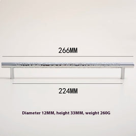 Poignées et boutons Faria Chrome de VidaXL, finition chromée brillante, pour meubles ou armoires, visibles en image.
