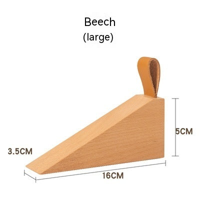 Nordic Solid Wood Door Stop Heightening Creative Bedroom Mobile - HAUSSLYON